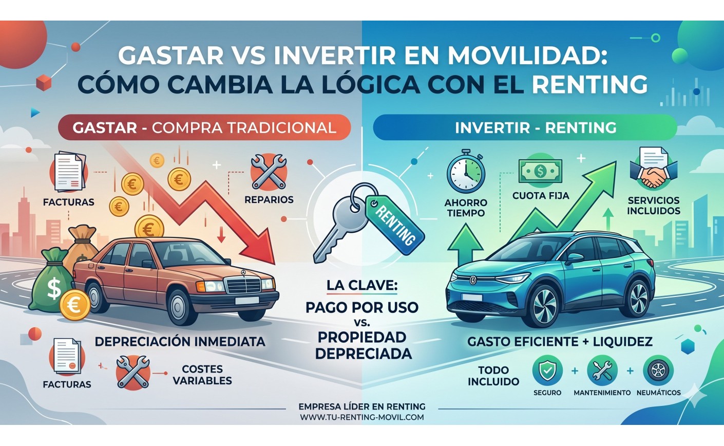 Gastar vs invertir en movilidad: cómo cambia la lógica con el renting